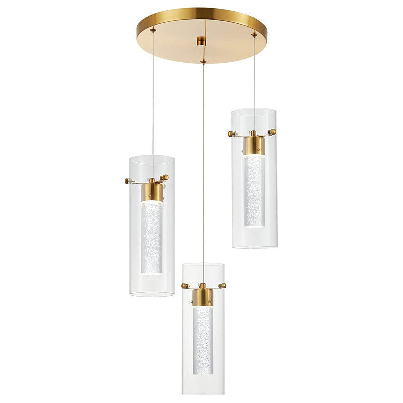 Quinn Moderne Designer Métal Verre Suspension Chambre à Coucher