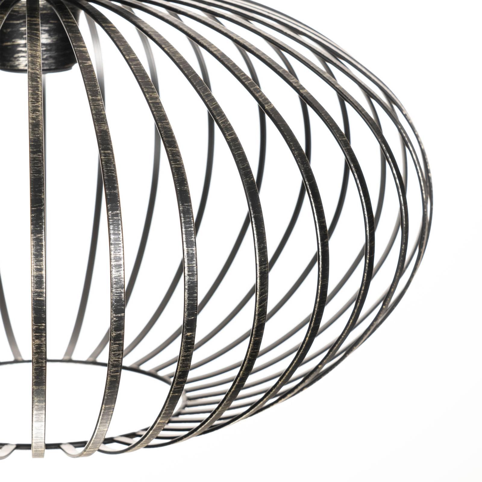 Quinn Industriel Creux Metal Suspension Salon