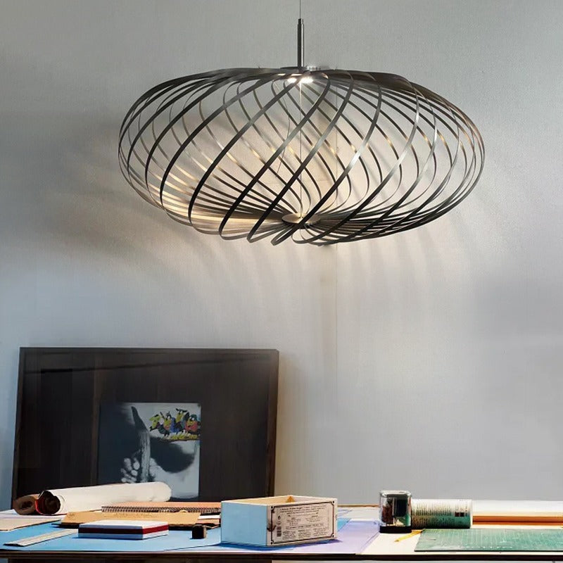 Quinn Industriel Creux Metal Suspension Salon