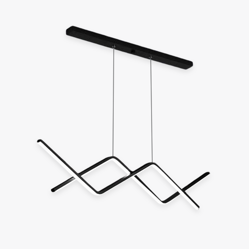 Louise Luminaires Suspension Lineaire Minimaliste En Aluminium Pour La Cuisine Ou Salon