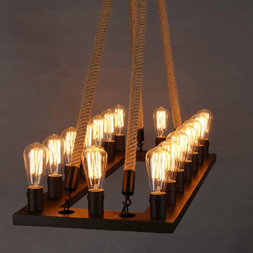 Epoch Design LED Vintage Industrielle Lampe Suspension En Métal Restaurant Bar
