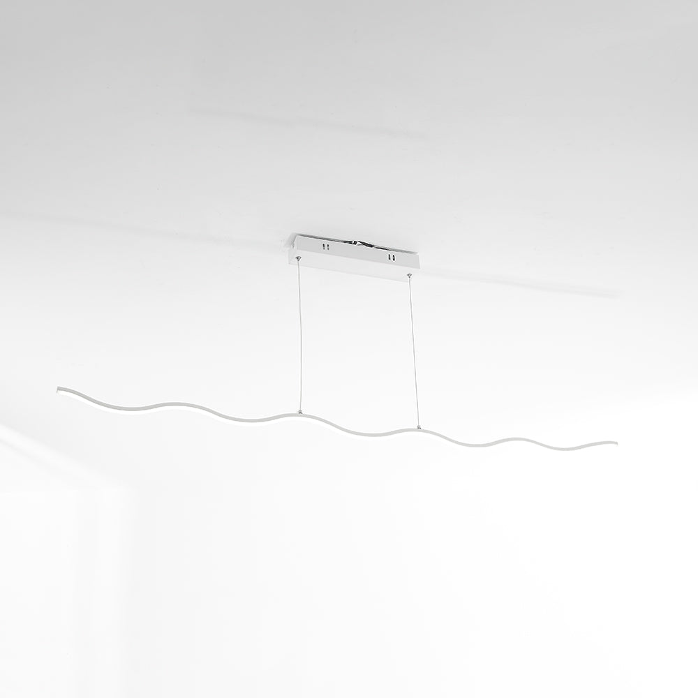 Lousie Luminaires Suspensions Linéaire Moderne Métal Noir/Blanc Salon