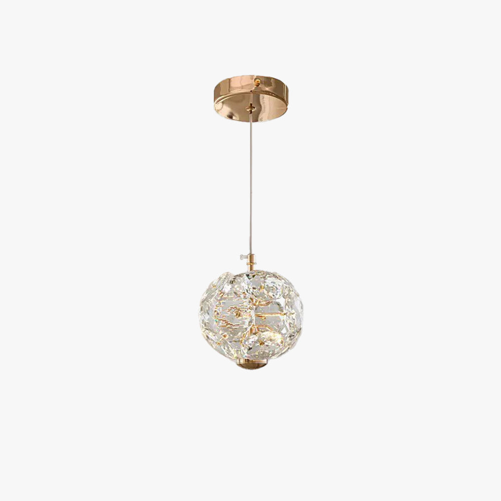 Kristy Luxe LED Suspension Cristal Salon