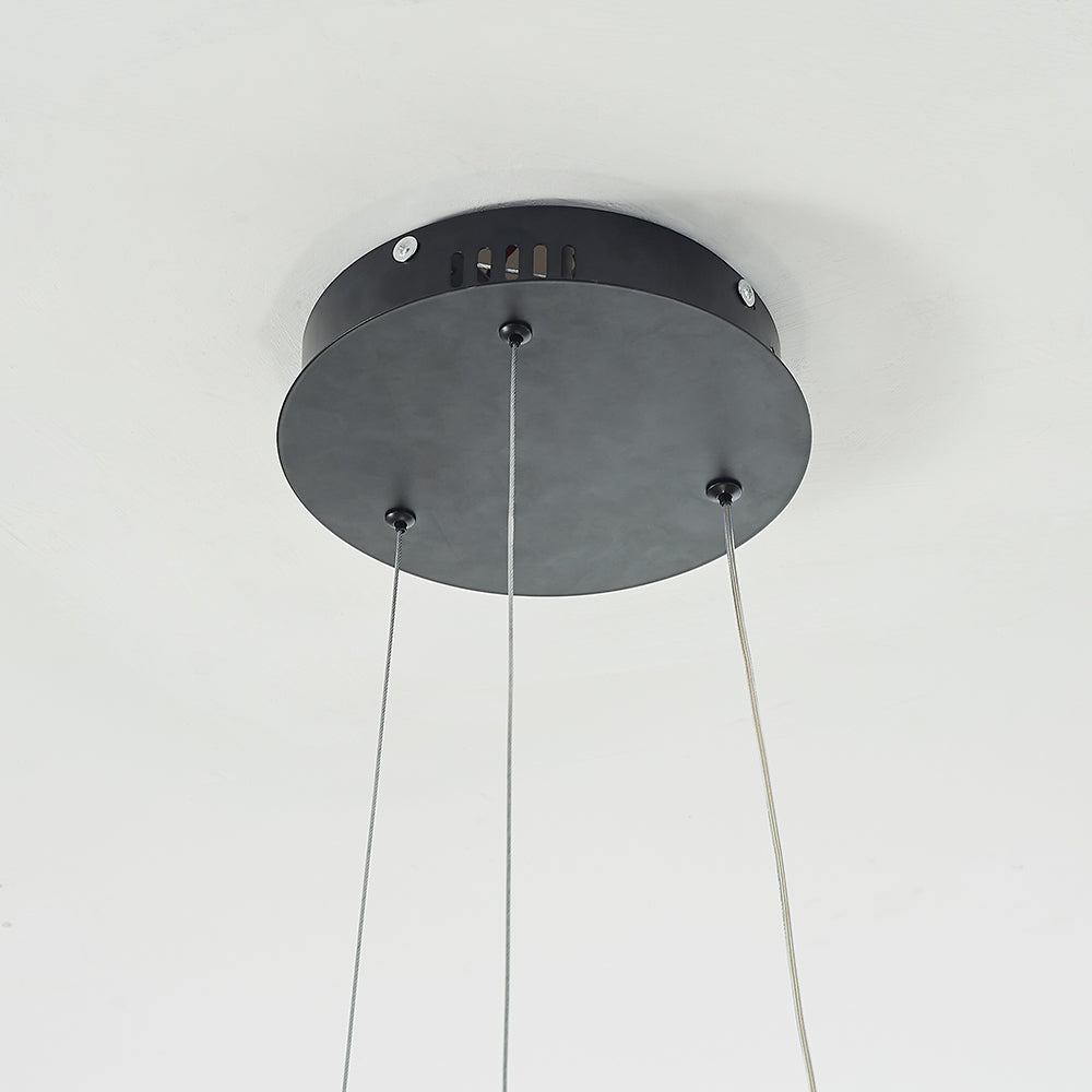 Louise Luminaires Suspension d'anneaux Contemporains Minimaliate, Métal