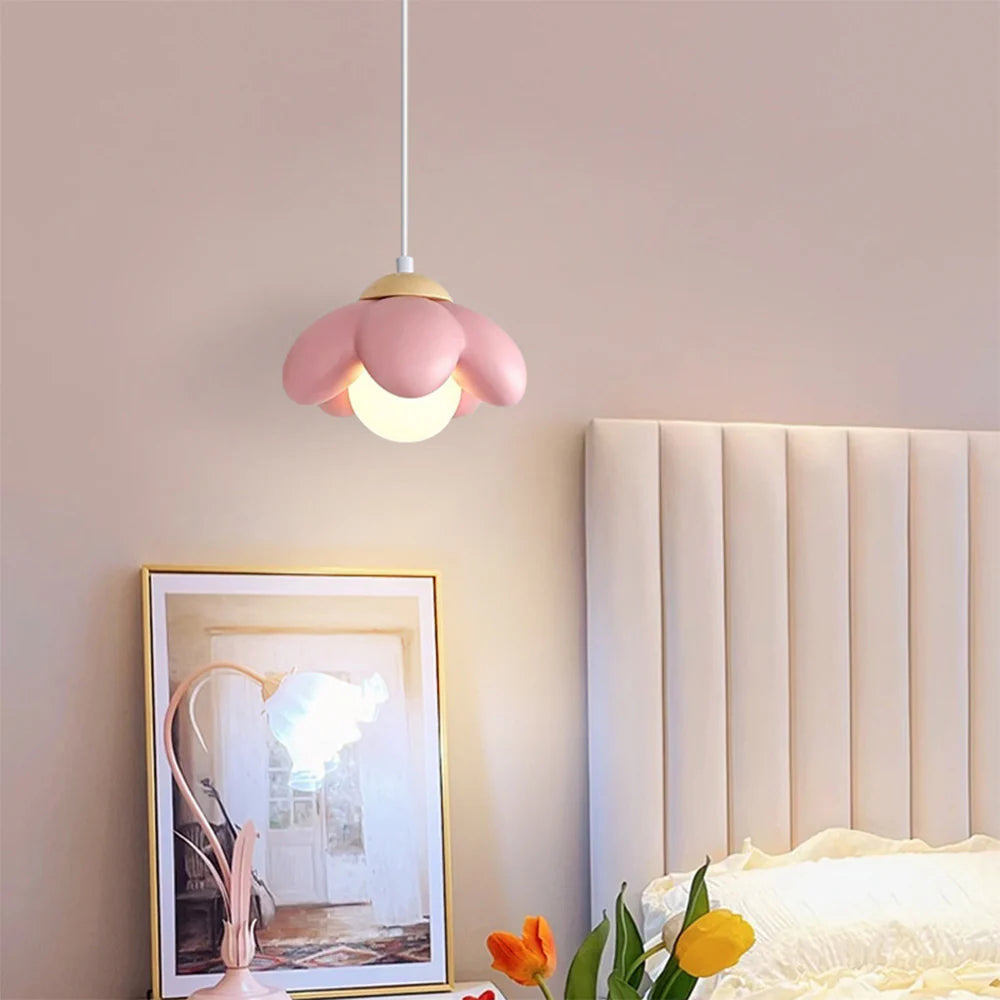 Hailie Moderne Minimaliste Fleurs LED Suspension Chambre à Coucher