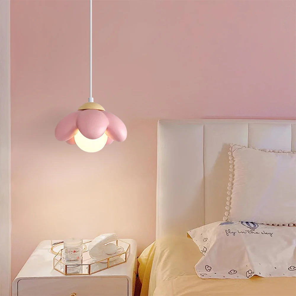 Hailie Moderne Minimaliste Fleurs LED Suspension Chambre à Coucher