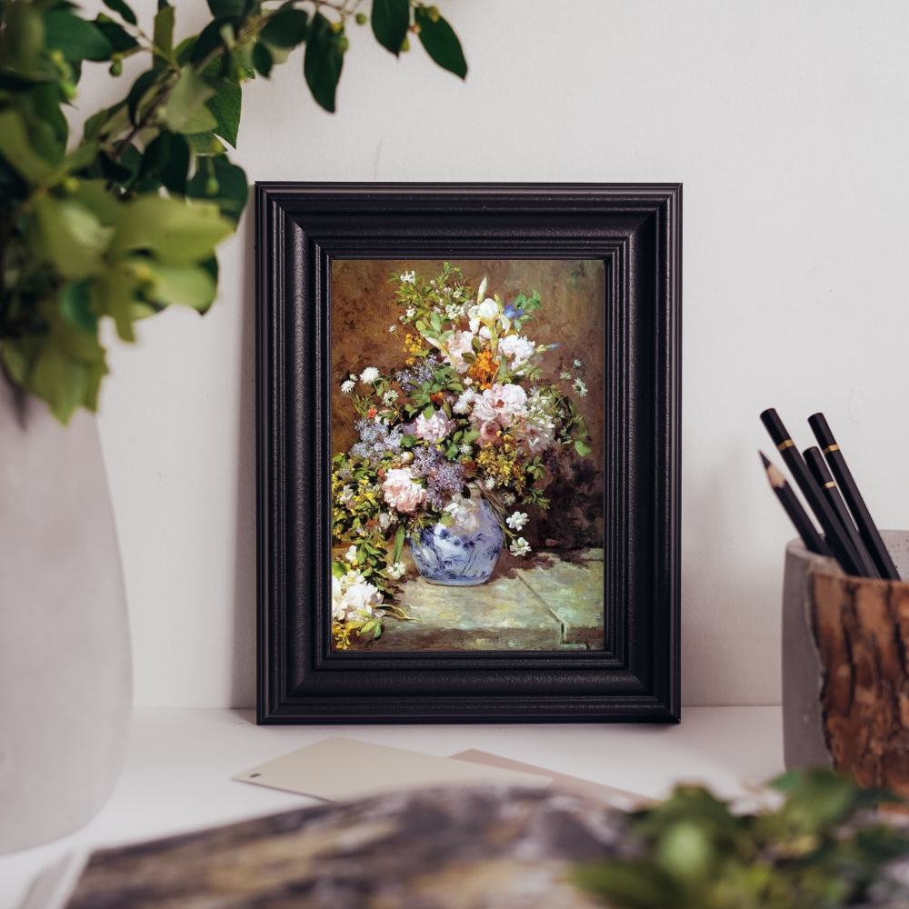 Bouquet de Printemps- Impressions d'Art Mural de Fleurs, Décoration pour le Salon