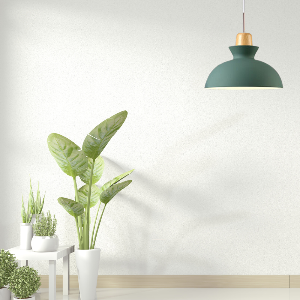 Morandi Suspension Luminaire 3 Lampes Moderne Design Jaune/Vert Métal Chambre/Salle à Manger