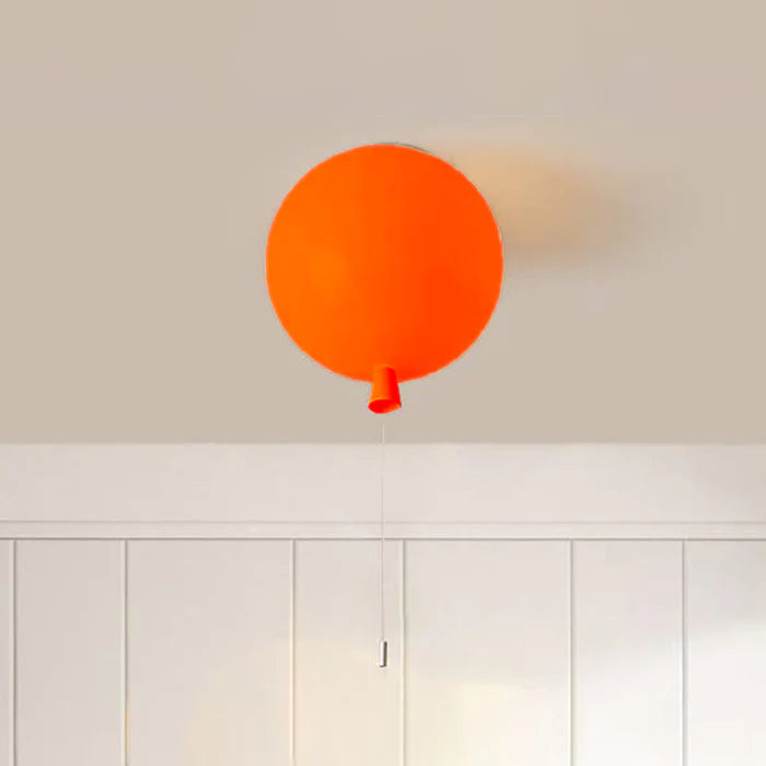 Fateh Plafonnier Ballon Moderne, Acrylique, Blanc/Jaune/Orange/Rouge/Rose, Chambre