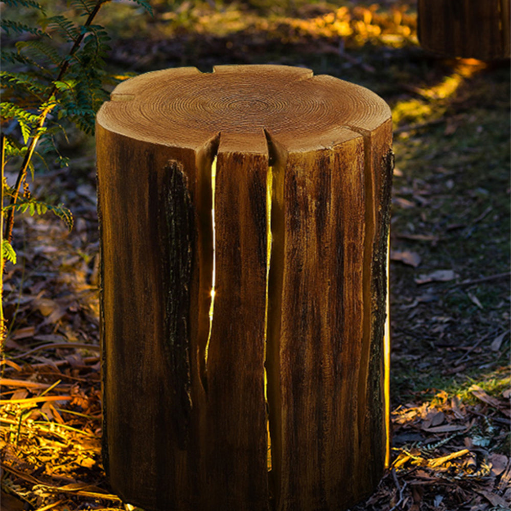 Orr Lampadaire Bois Vintage, Résine, Bois, Extérieur