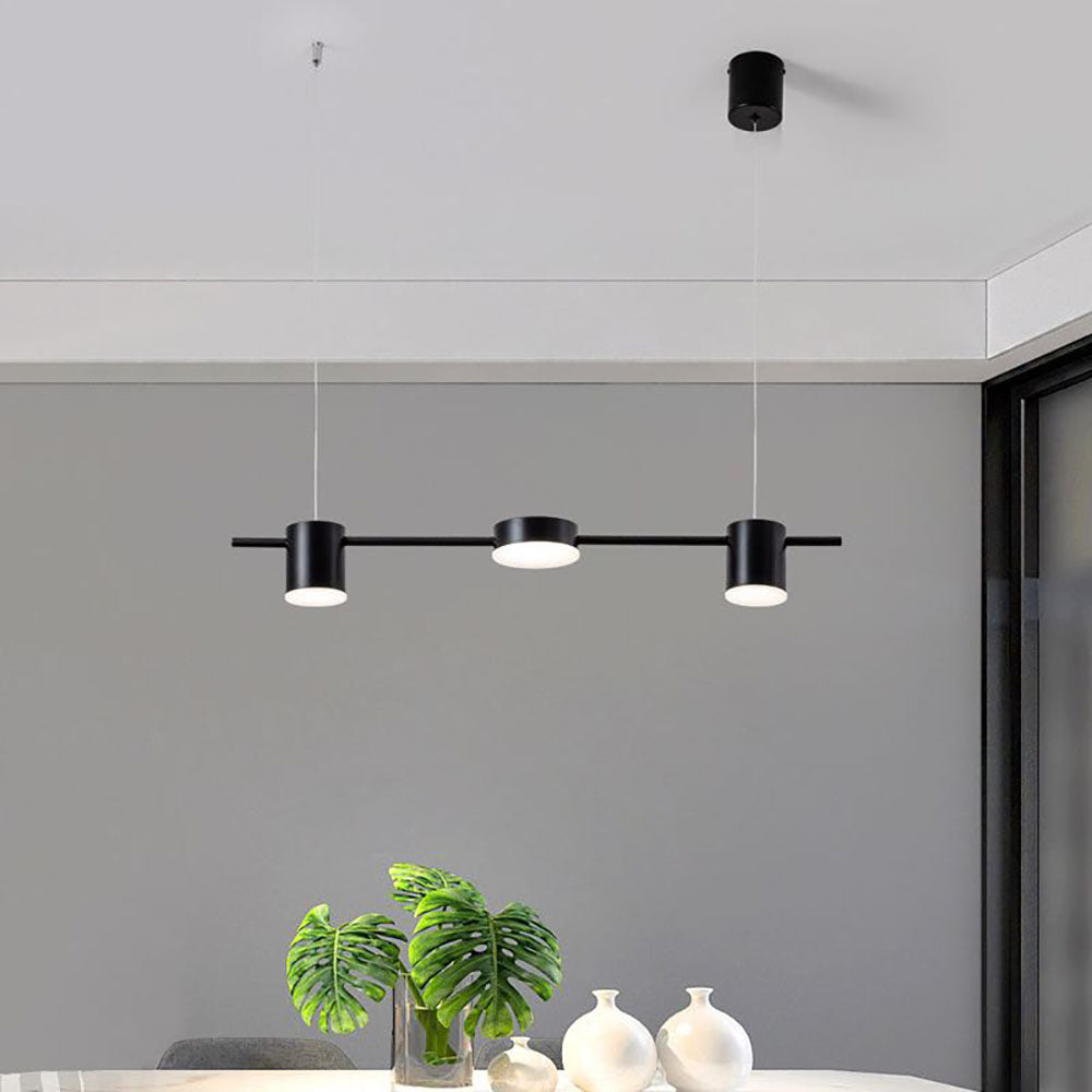 Weiss Modern LED Suspension Or Noir Métal Salon Chambre à Coucher
