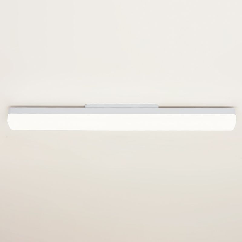 Edge Applique de Vanité Rectangulaire Simple, Acrylique, Blanc, Couloir/Salle de Bain