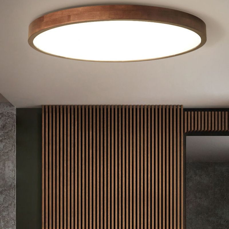 Ozawa Plafonnier Géométrique Moderne, Bois/Acrylique, Bois, Salon