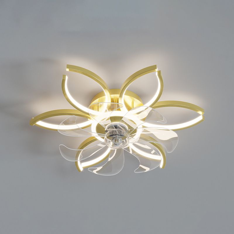 Lacey Ventilateur de Plafond LED, 4 Styles, D52CM