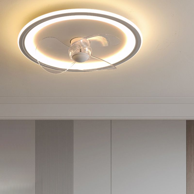 Edge Ventilateur de Plafond LED Blanc en forme d'Anneau, D40/50CM