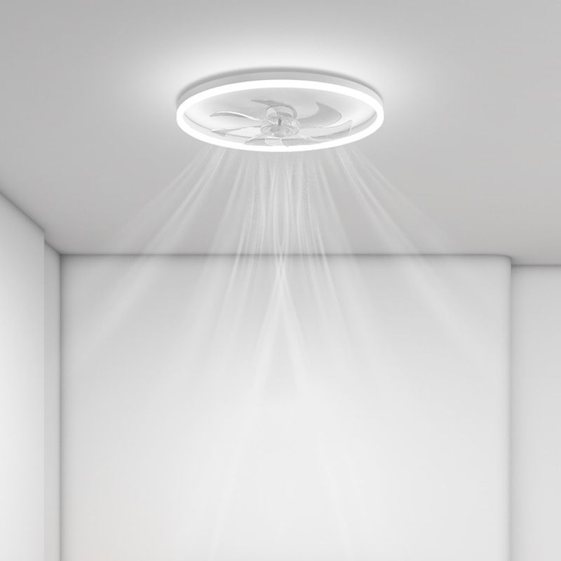Edge Ventilateur de Plafond Blanc en forme d'Anneau, 7 Pales, D40/50/60CM