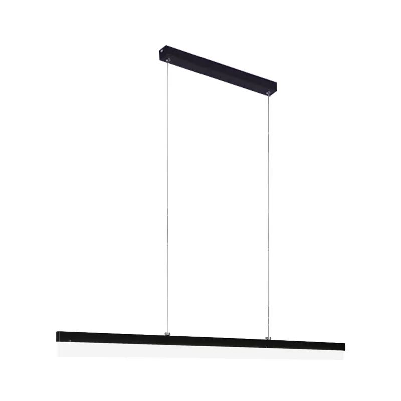 Edge Design LED Suspension Noir Métal Acrylique Salon Salle à manger