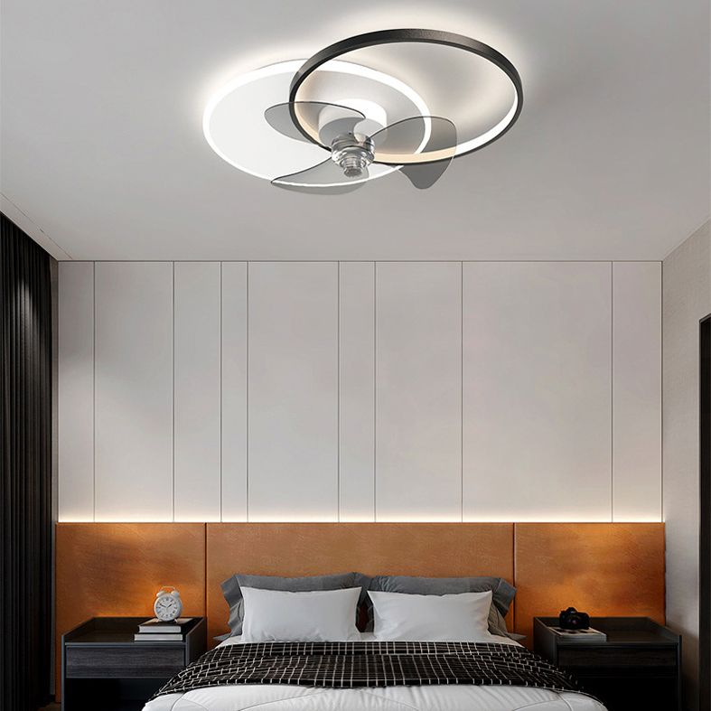 Arisha Ventilateur de Plafond LED, 2 Anneaux, 2 Couleurs, D60CM