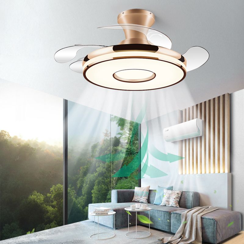 Quinn Ventilateur de Plafond LED, 2 Couleurs, D91/108/122CM