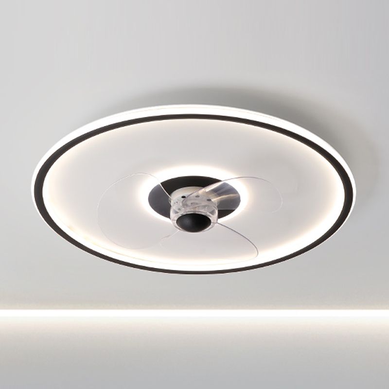 Edge Ventilateur de Plafond LED en forme d'Anneau, 6 Couleurs, D40CM