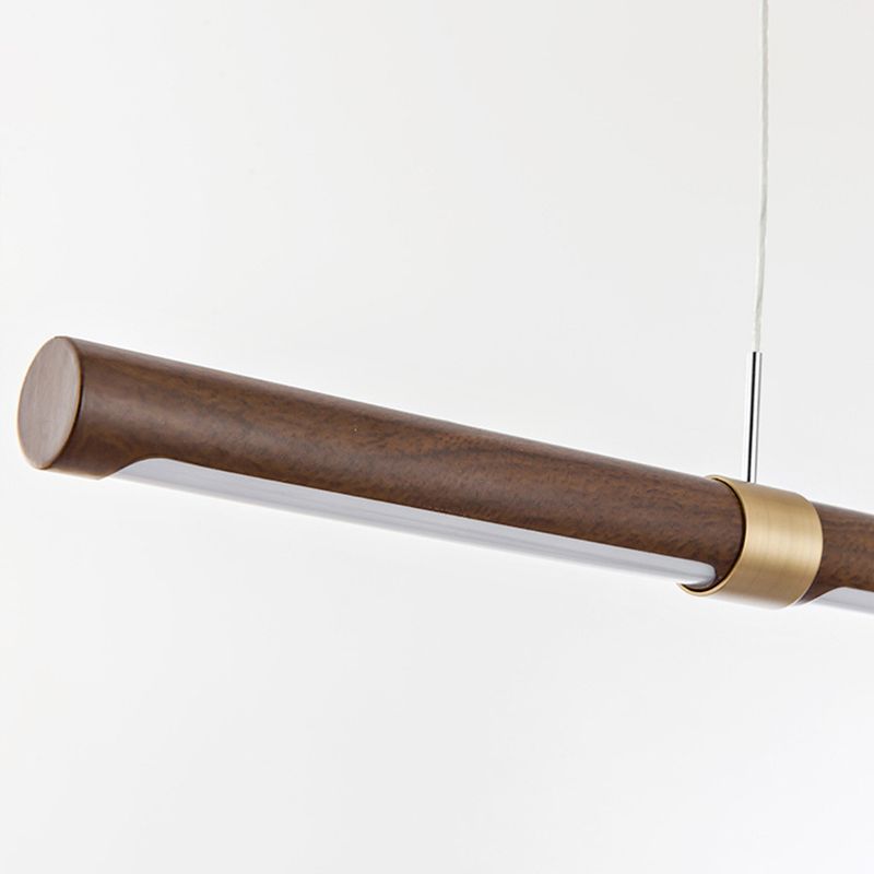 Ozawa Design Italien Luminaires Suspensions Linéaire Rustique Métal/Acrylique Bois Cuisine/Chambre