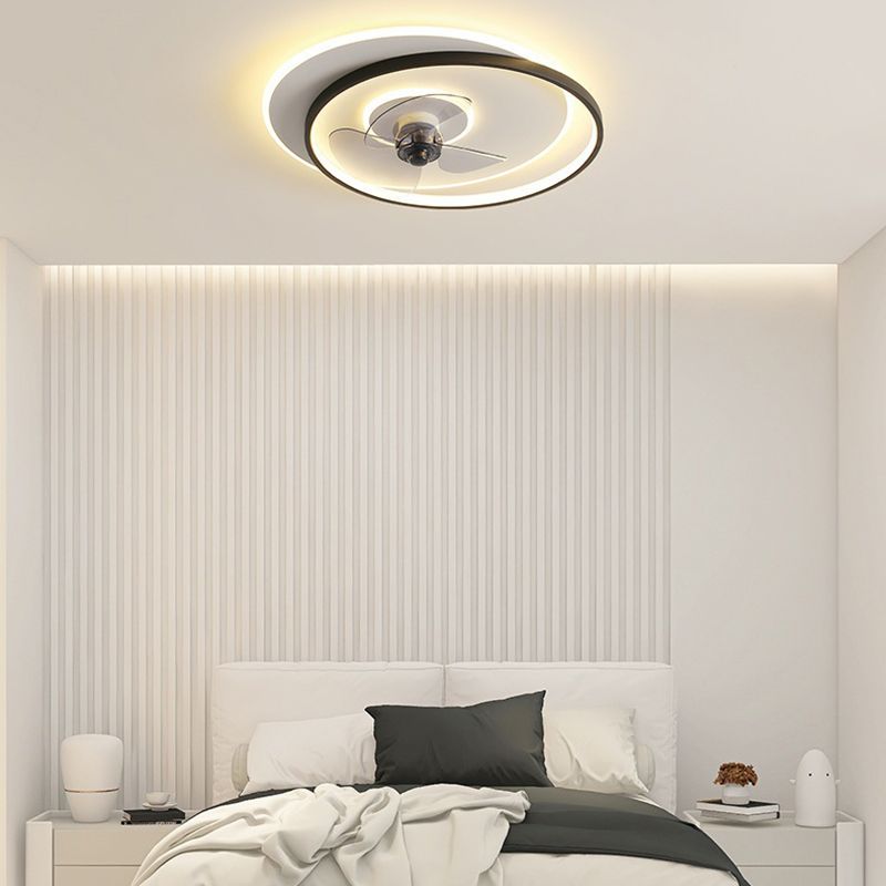 Arisha Ventilateur de Plafond LED, 2 Anneaux, 2 Couleurs, D 46/56CM