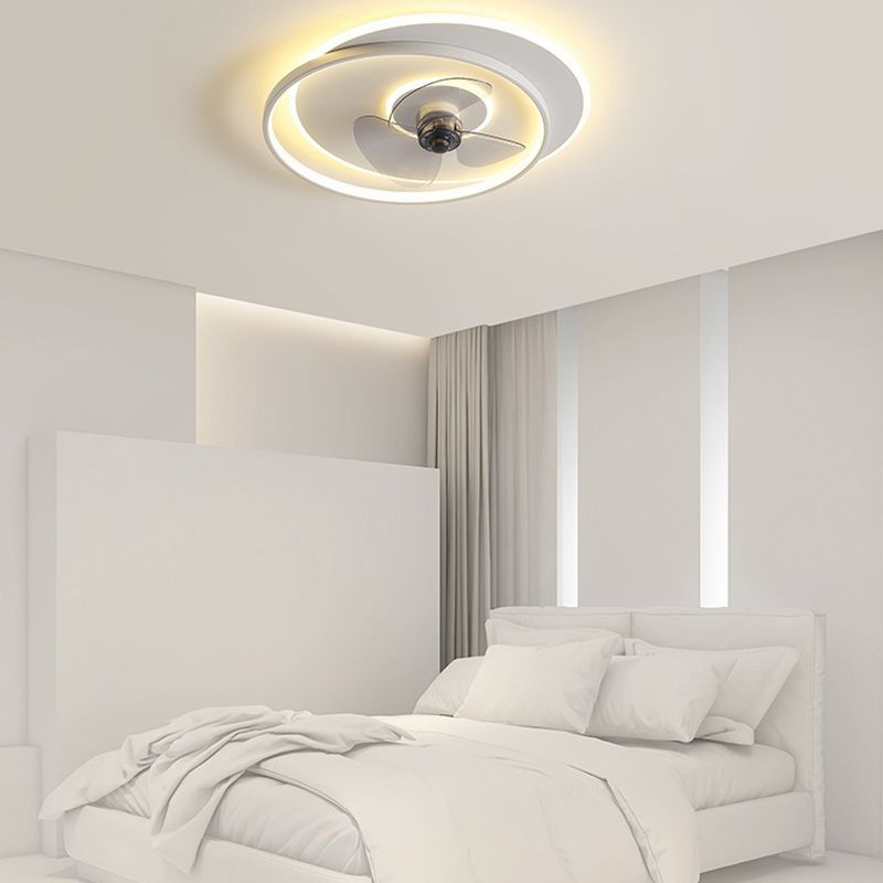 Arisha Ventilateur de Plafond LED, 2 Anneaux, 2 Couleurs, D 46/56CM