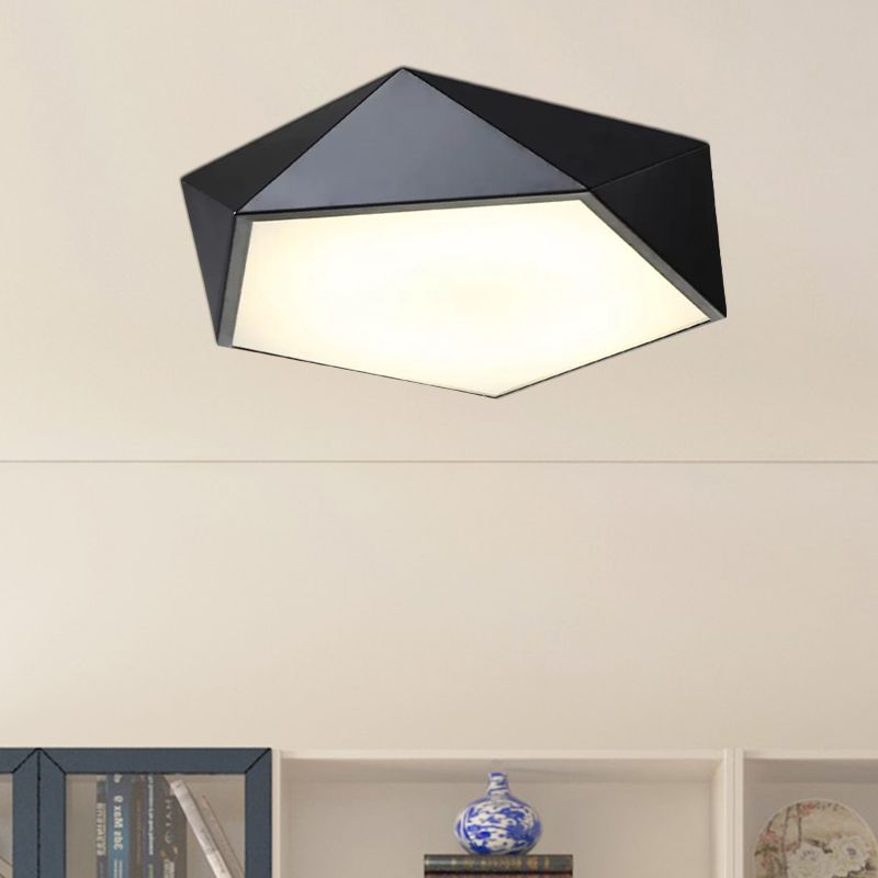 Quinn Design LED Plafonnier Simple Moderne Métal Noir/Blanc Salon