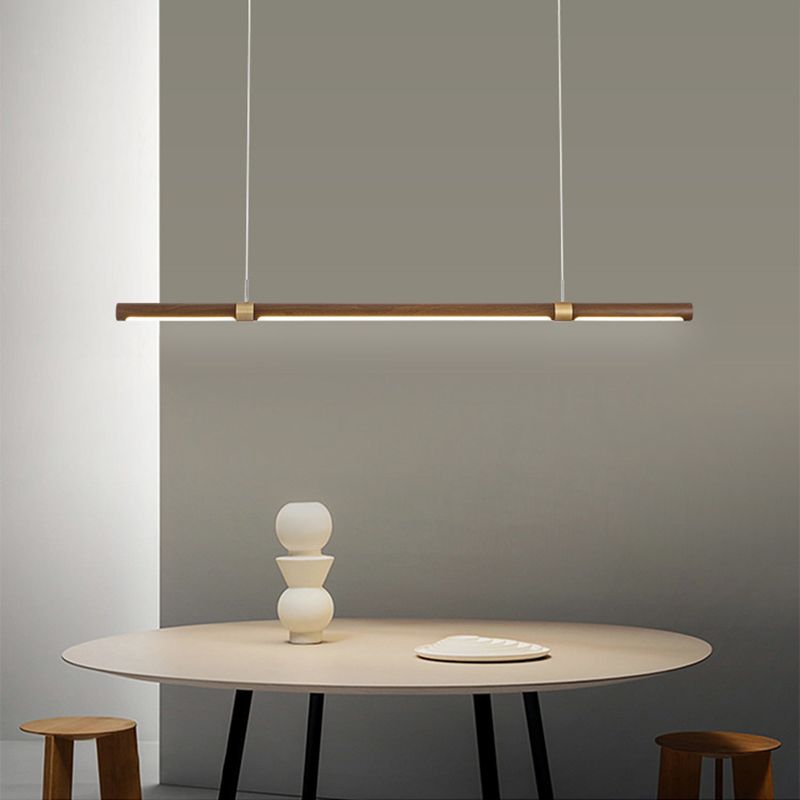 Ozawa Design Italien Luminaires Suspensions Linéaire Rustique Métal/Acrylique Bois Cuisine/Chambre