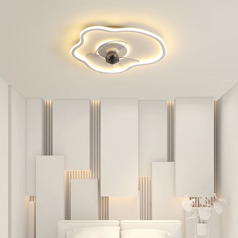 Edge Ventilateur de Plafond LED, Blanc, 8 Styles, D 41/60CM