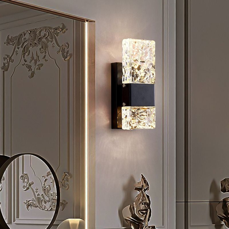 Kajetan Modern Rectangular Metal Wall Lamp, Gold