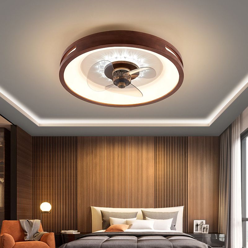 Ozawa Ventilateur de Plafond LED, Double Lumière, 4 Styles, D50CM