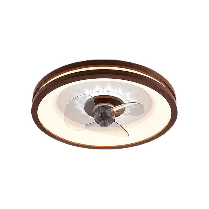Ozawa Ventilateur de Plafond LED, Double Lumière, 4 Styles, D50CM