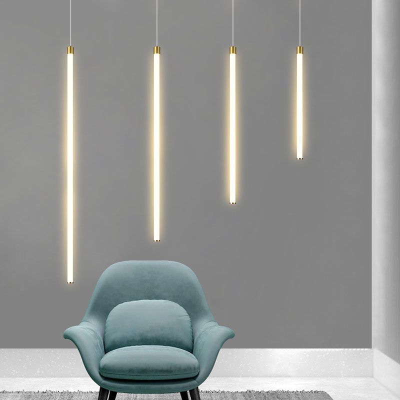 Edge Linénaire LED Suspension Blanc Acrylique Salon Chambre à coucher
