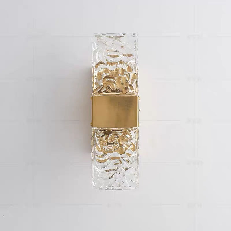 Kajetan Modern Rectangular Metal Wall Lamp, Gold