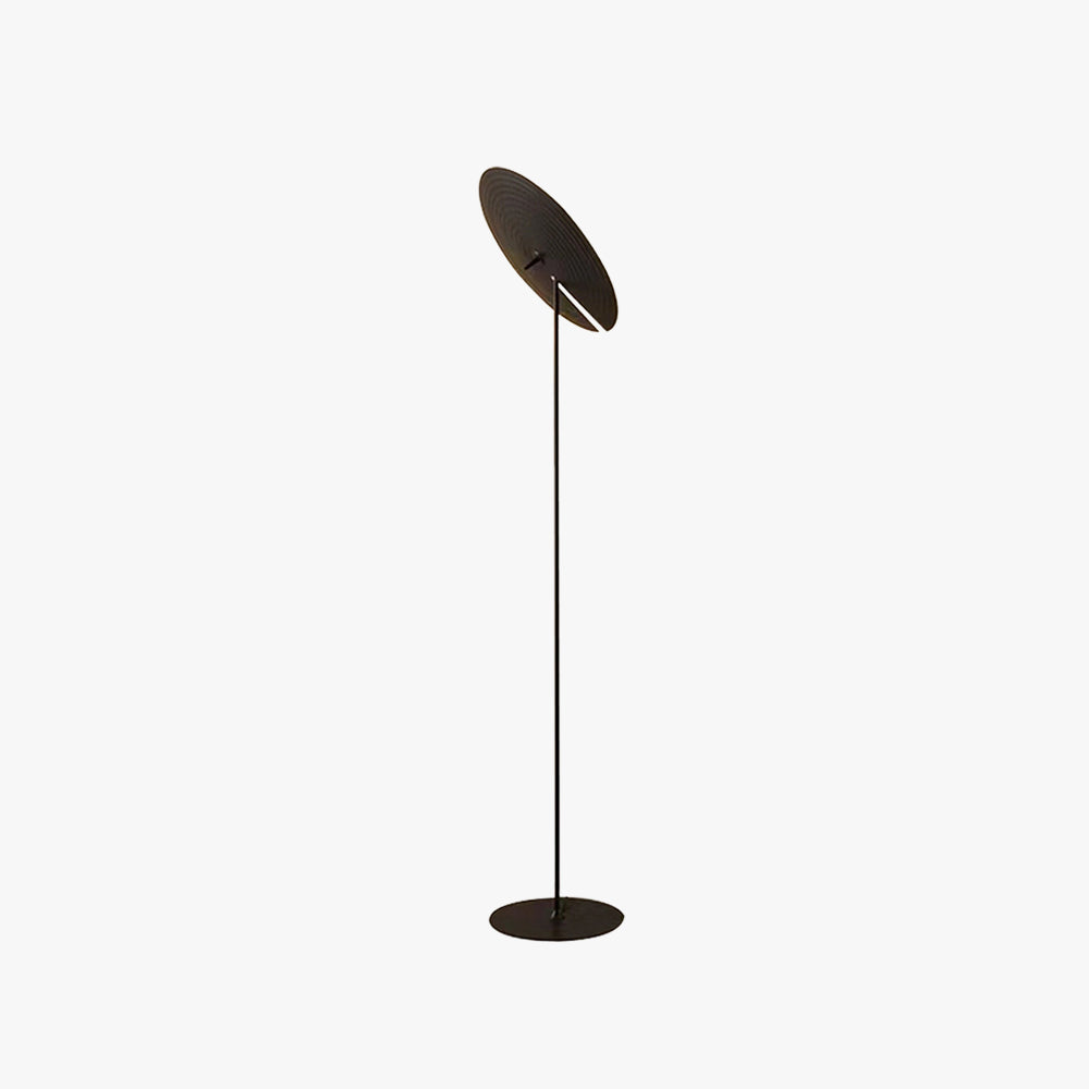Carins Lampadaire/Lampe de table Rond Moderne, Métal, Noir, Salon