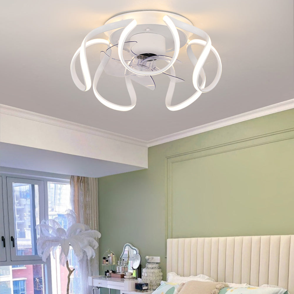 Lacey Ventilateur de Plafond LED Basique, 3 Couleurs, D 50CM