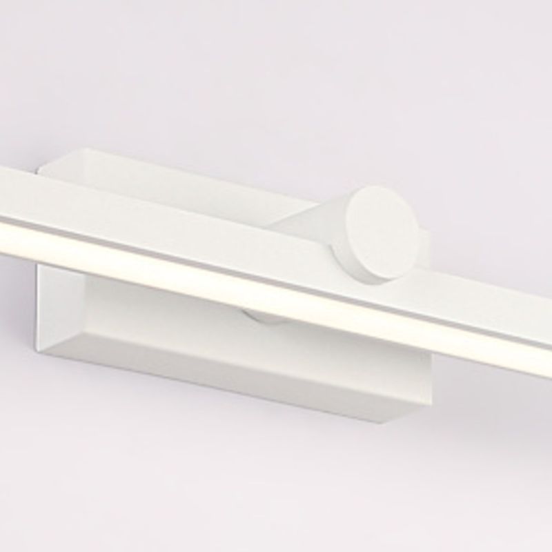 Edge Applique Linéaire Mnimaliste à LED, Métal/Acrylique, Blanc, Salle de Bain