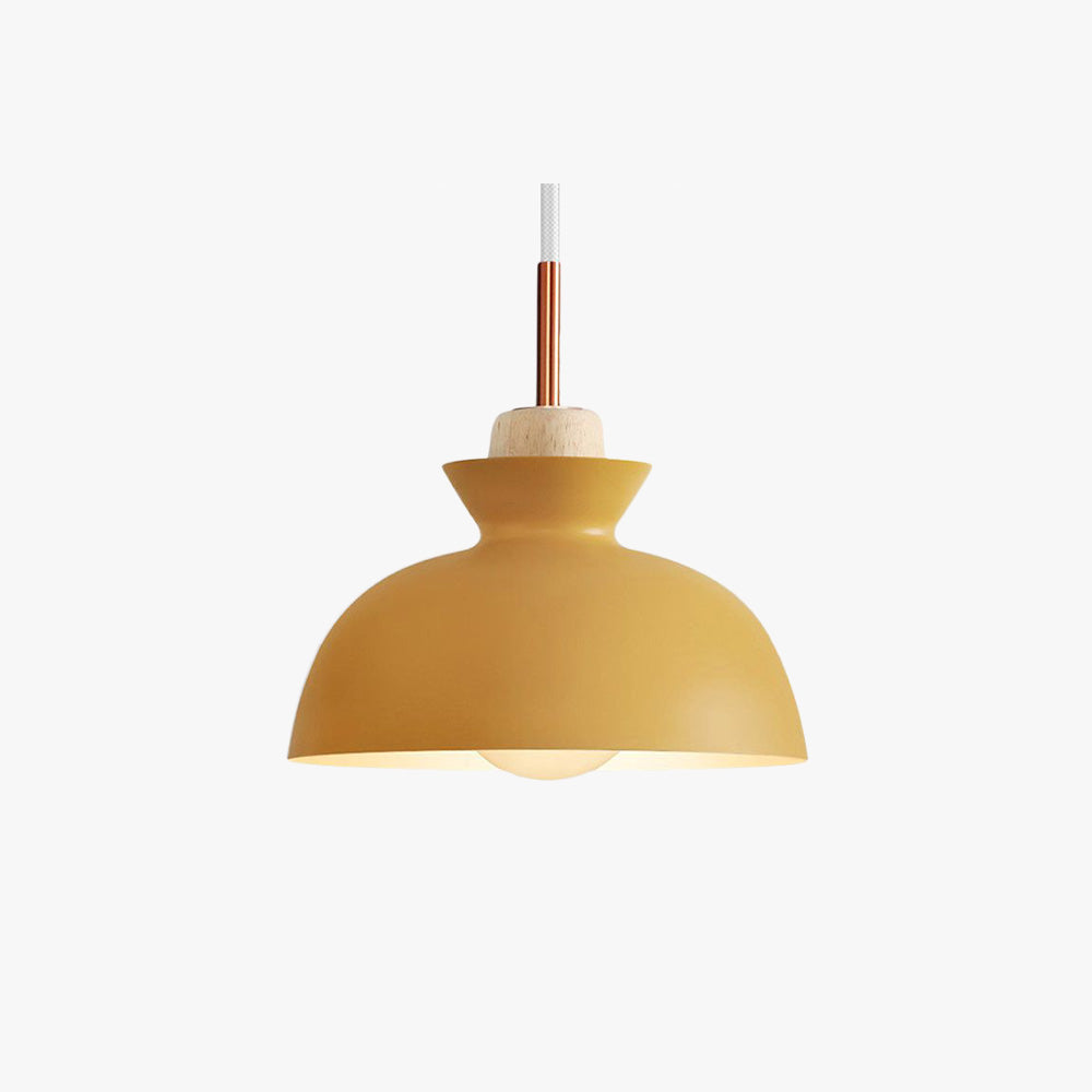 Morandi Suspension Luminaire 3 Lampes Moderne Design Jaune/Vert Métal Chambre/Salle à Manger