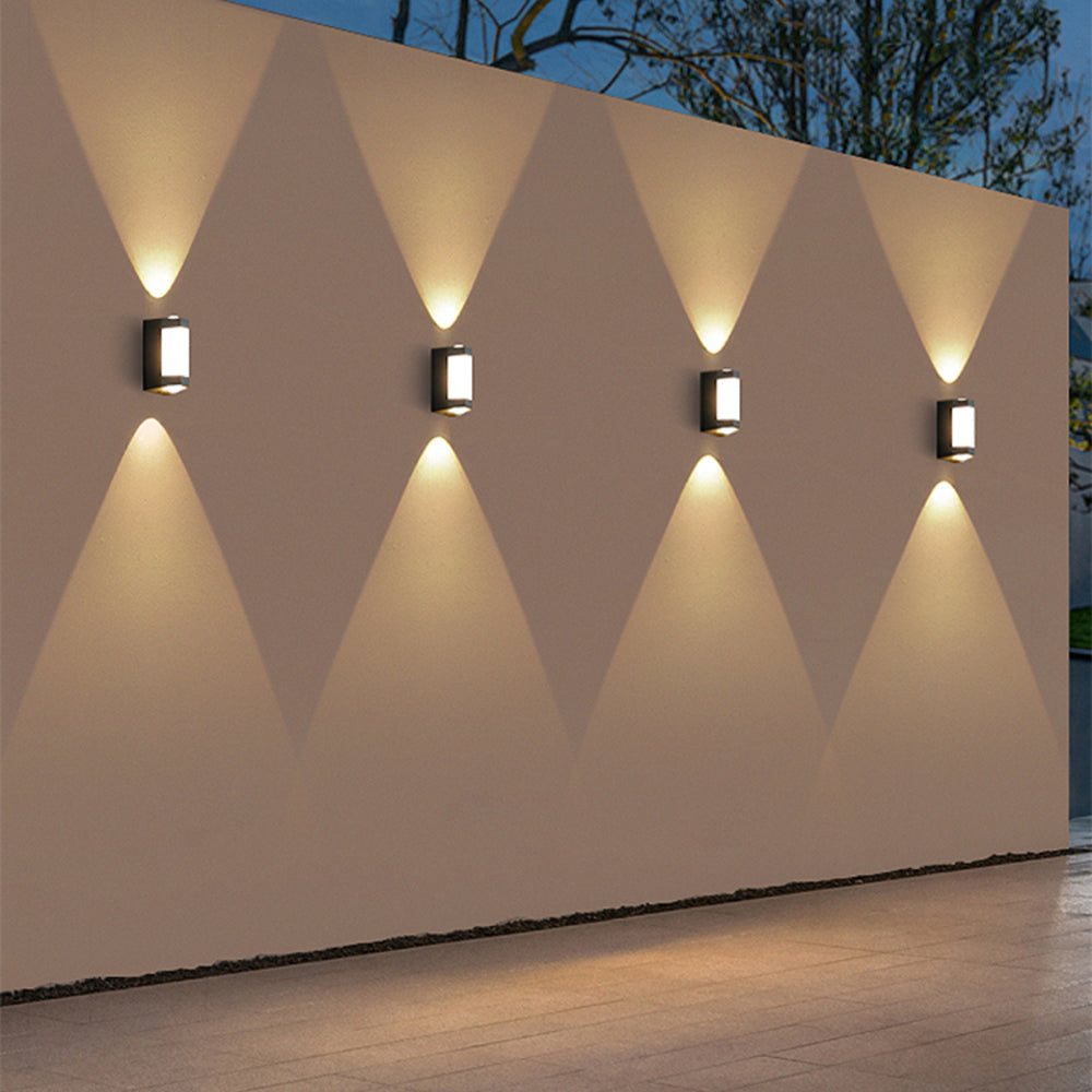 Orr Design LED Applique Murale Blanc/Noir Métal/Acrylique Extérieur