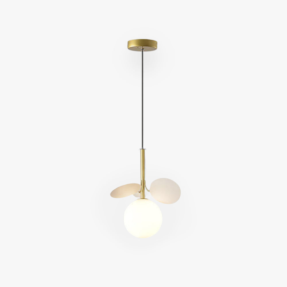 Jevon Luminaires Suspensions Globe Moderne Design Métal Verre Multicolore/Blanc Salon/Chambre d'Enfant