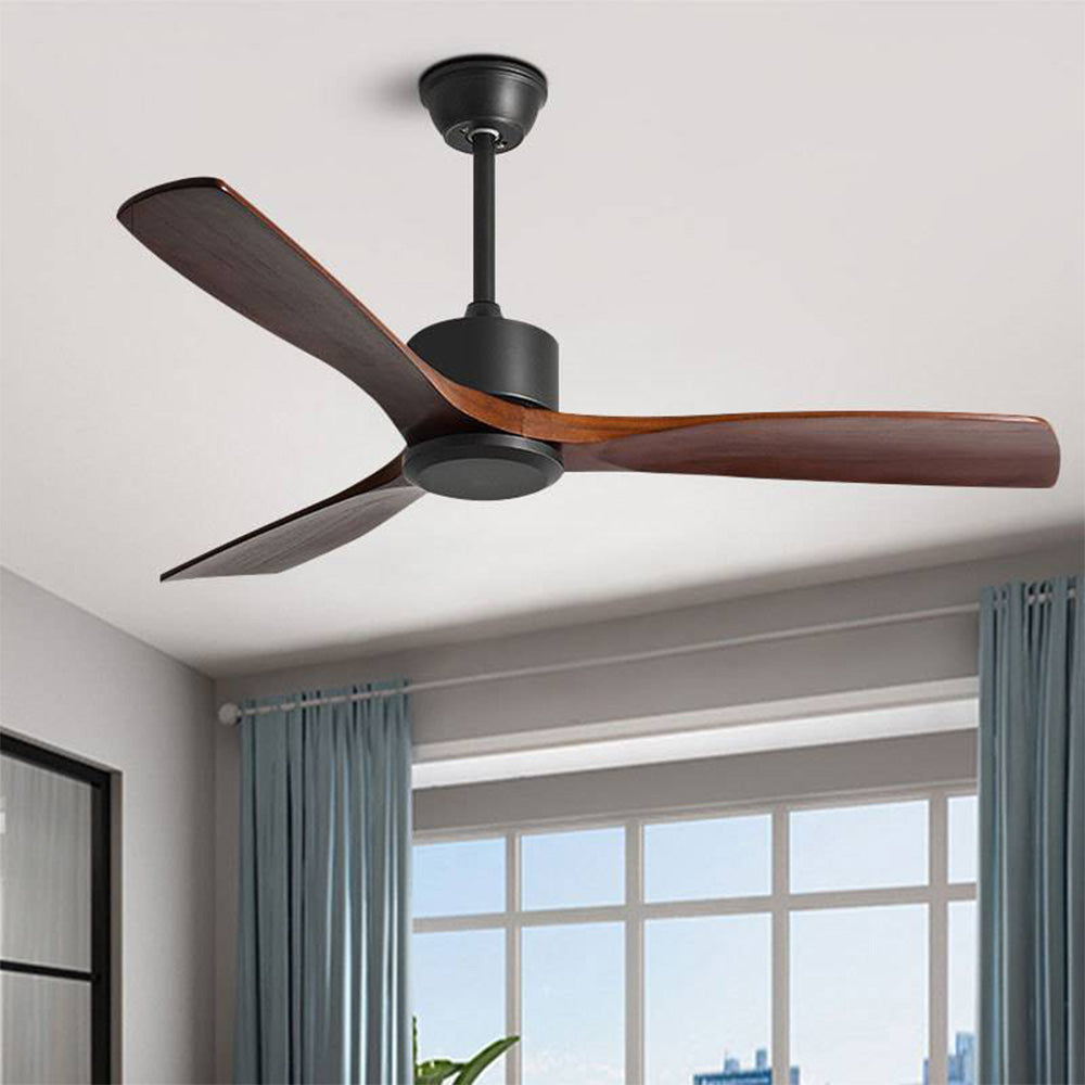 Haydn Ventilateur de Plafond à 3 Pales Noir et Rouge, D 132CM