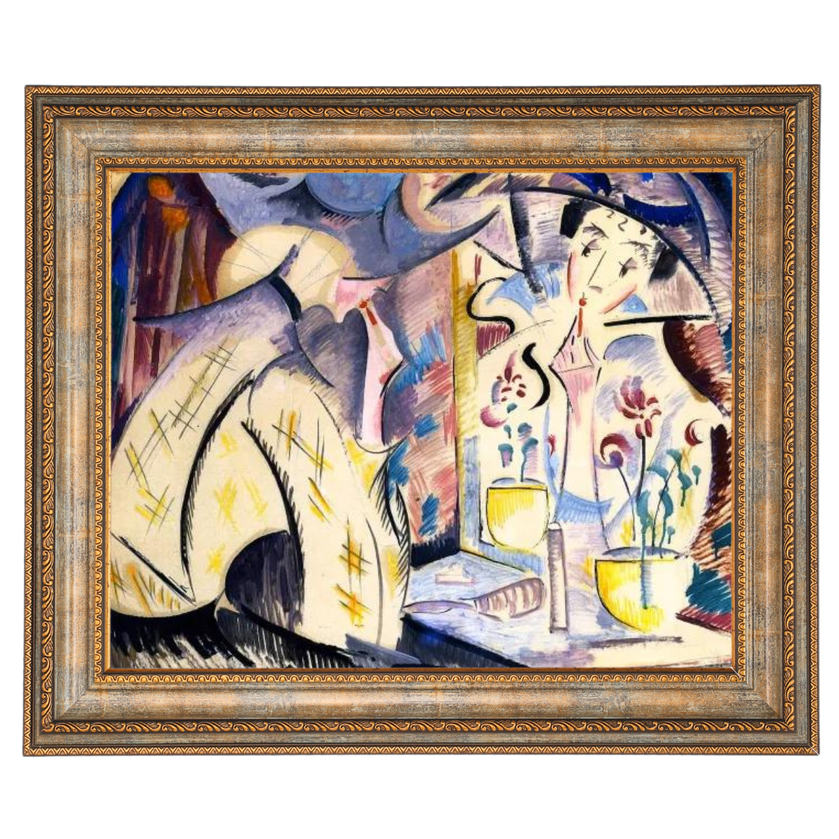 Woman at Her Dressing Table- Impressions d'Art Mural Vintage pour le Salon