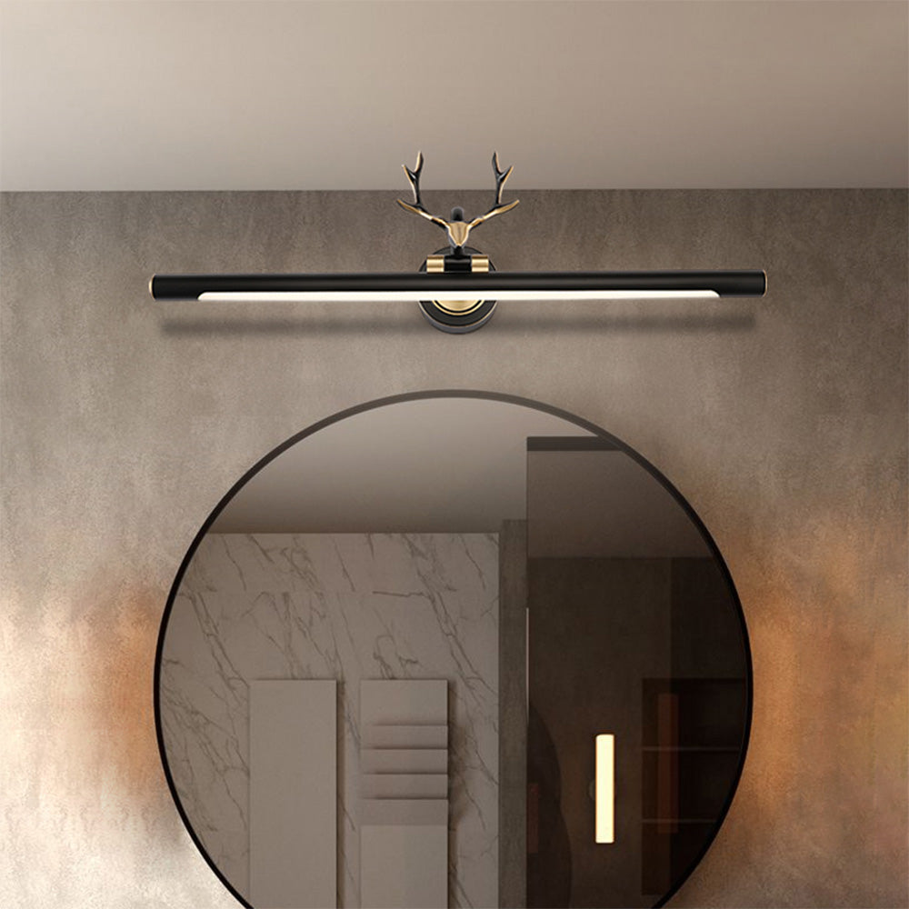 Leigh Design Italien LED Applique Murale Cerf Métal et Acrylique Noir Chambre/Salle de Bain