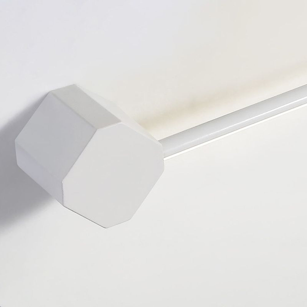 Edge Applique Murale Linéaire Minimaliste LED Métal/Acrylique Noir/Blanc Salle de Bain