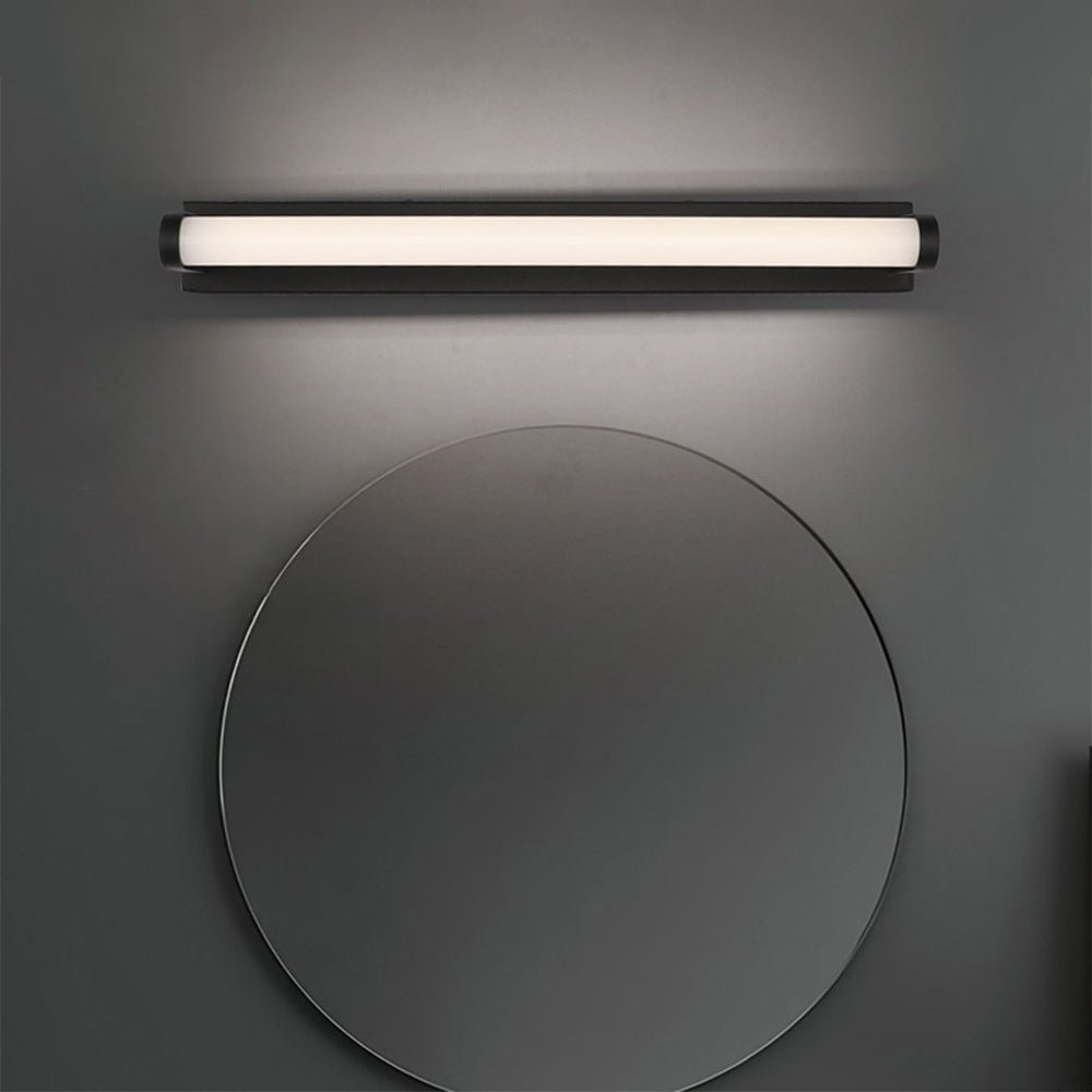 Leigh Design Applique Murale Moderne Longue LED Métal/Acrylique Noir Salle de Bain
