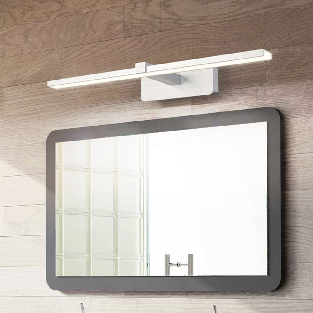 Leigh Simple LED Applique Murale Linéaire Moderne Métal/Acrylique Argent Salle de Bain