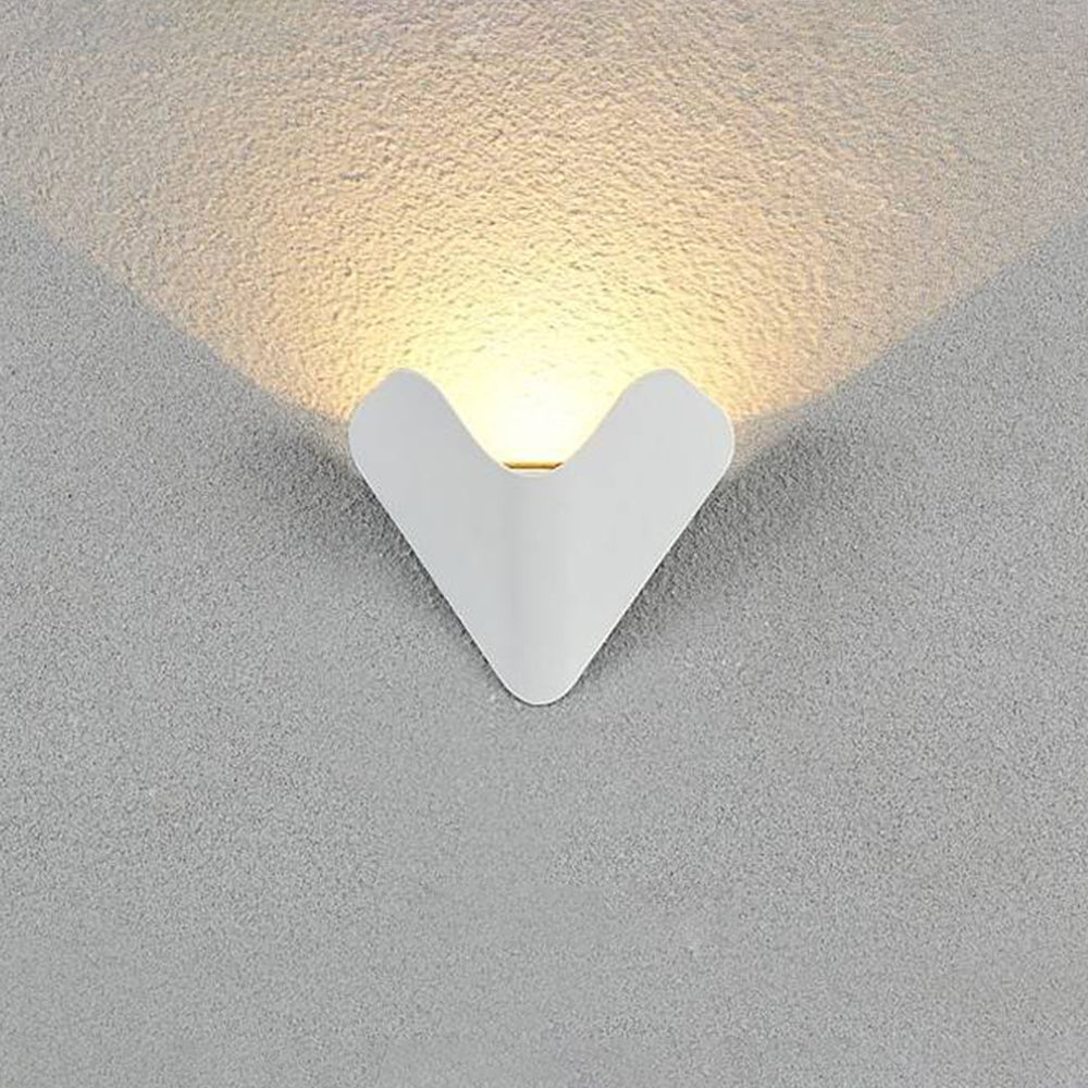 Orr Géométrique LED Applique Murale Noir/Blanc Métal Extérieur