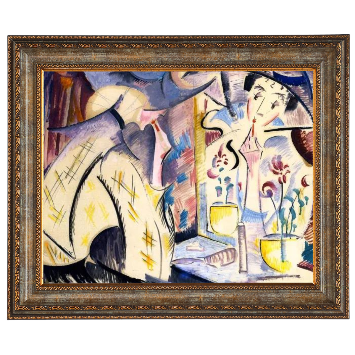 Woman at Her Dressing Table- Impressions d'Art Mural Vintage pour le Salon