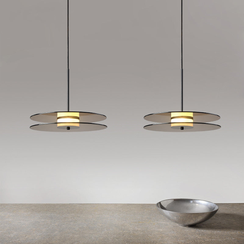 Luminaires Suspension LED Moderne Bronze Verre Salle à manger/Salon